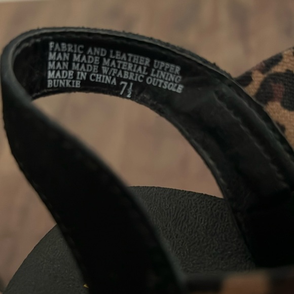 YELLOWBOX | Mellow Mat Animal print wedge sandals - Picture 2 of 7